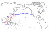 日本とシンガポールの間を接続する「South-East Asia Japan Cable」の画像