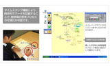 デジタルペンを使用して提出された宿題をアナライザーで表示した画面の画像