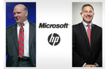　米マイクロソフトは13日（現地時間）、米HPとクラウドコンピューティングで提携していくことを発表。の画像
