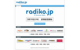 「radiko.jp」サイト(画像)の画像