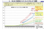 日本のダウンロードトラヒック総量、“約40％増”ペースが続く 〜 総務省調べ