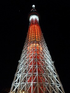 クリスマス限定色の「キャンドルツリー」ライティングの画像