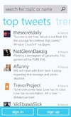 Windows Phone 7向けTwitter公式ソフトが公開
