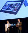 ソニー、「ソニーITモバイルミーティング」で同社初のタブレット端末を披露
