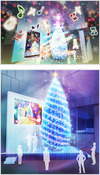 銀座ソニービルに巨大なXmasイルミネーションが登場……AR技術や顔認識を駆使した演出も