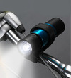 ポータブルスピーカーにもなる自転車用LEDライト付きMP3プレーヤー