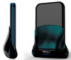 コネクタカバーが回転してクレードルに変形！　iPhone・iPad・iPod用補助バッテリ