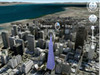 Google Earth 4.3の新機能「3D Buildings」レイヤーを紹介——ビル屋上からの眺め