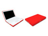 フェイクレザー素材のMacBook用保護ケース——レッド/ブラックの2色カラバリ
