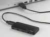 薄さわずか8mm! 超薄サイズの4ポートUSBハブ