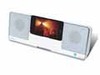 動画視聴などに便利な横置き対応——可動式Dockコネクタ搭載のiPhone 3G/iPod用ポータブルスピーカー