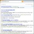 Bingにおける「tax day freebies 2010」の検索結果。とりあえず「？」マークはない。