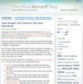 マイクロソフトの公式ブログ。