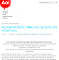 AOLのプレスリリース