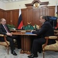 ウラジーミル・プーチン大統領とウラジーミル・プチコフ非常事態相が会談