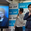 「uno/Zoff『自己ベスト写真館』PRイベント」に出席したパンサーとノンスタイル