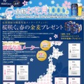「桜咲く、春の金麦プレゼント」サイト