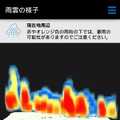 雨雲の3Dアニメーション表示