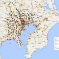 東京都・神奈川県・千葉県・埼玉県で下り100Mbps以上を記録した地点