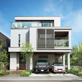 「Vieuno3s」の外観イメージ。都市型多層階住宅「Vieuno」シリーズの新モデルとして、繰り返し地震に強い制震鉄骨構造を採用（画像はプレスリリースより）