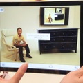 写真撮影モード。家族に新しい家具を相談する際にも、部屋に設置したイメージを共有できる
