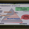 MAPSIBARSは、100床から300床程度の病院をターゲットとしている