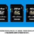 「SDXCメモリカード」および「SDHCメモリカード」の新製品