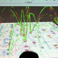 InteropのShowNetのライブ監視を視覚化したデモ
