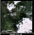 マヨン山の南東側斜面の拡大図（溶岩流出前）