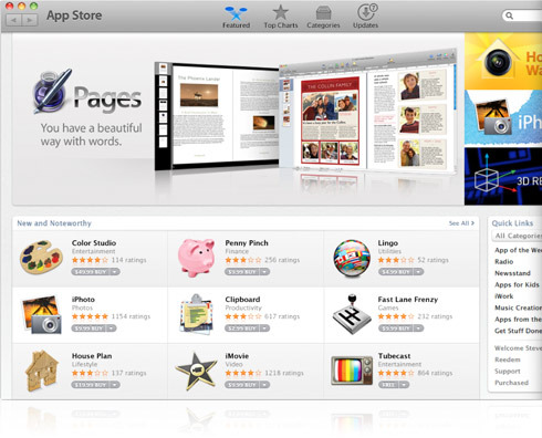  Macに「Mac App Store」が登場