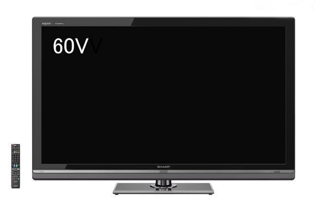 7月発売のシャープ製3Dテレビの「AQUOS クアトロン3D LVシリーズ」（60V型「LC-60LV3」）