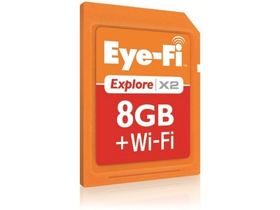 ジオタグや公衆無線LAN利用も可能な「Eye-Fi Explore X2」