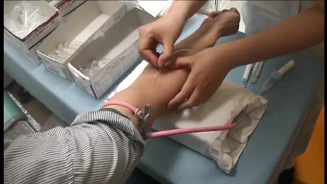 福島第二原発 血液検査（採血）（6月1日撮影）