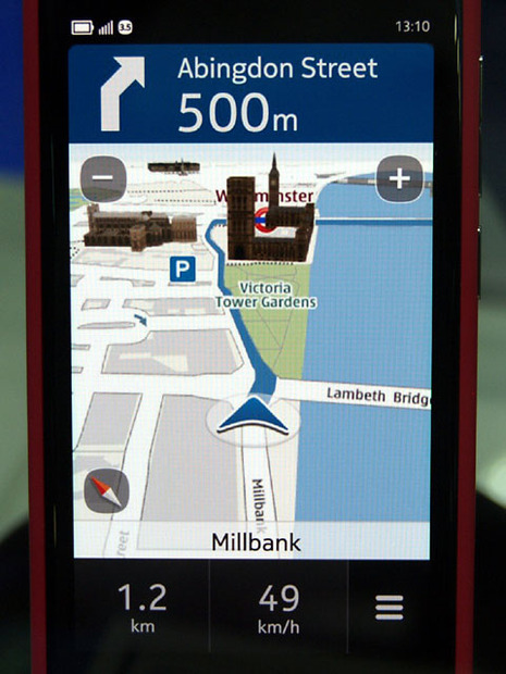 Nokia傘下のNAVTEQが提供する地図・カーナビアプリが無料で利用できる
