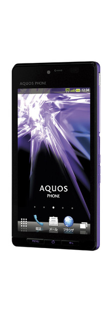「AQUOS PHONE SoftBank 102SH」（イノセントパープル）
