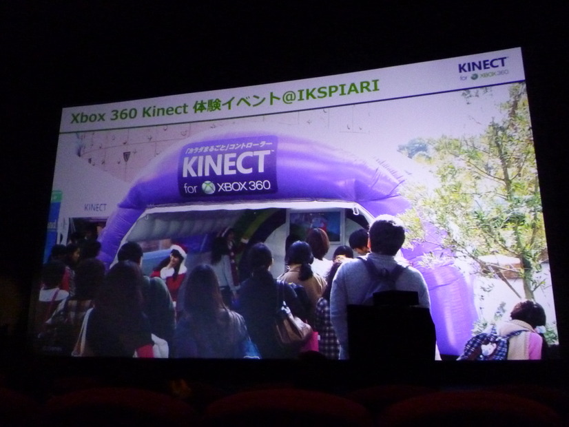 「Xbox 360 Kinect」体験イベントの様子
