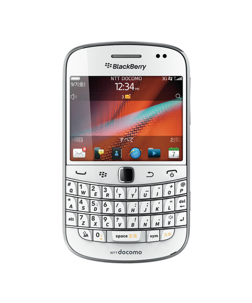 「BlackBerry Bold 9900」新色のPure White