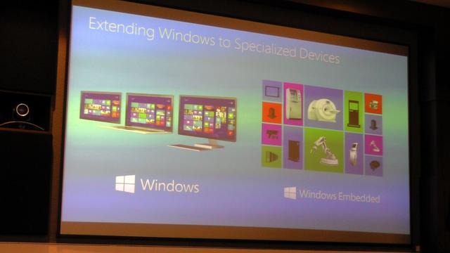 マイクロソフト、Windows 8ベースの組込み向けOSの概要とロードマップを開示 