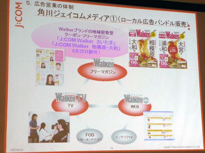 角川ジェイコムメディアはクーポン・フリーマガジン「J:COM Walker 相模原・大和」「J:COM Walker さいたま」を8月25日に創刊し無償配布を行う