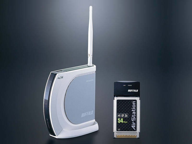 CardBus用無線子機とのセットモデル「WHR-AMPG/P」