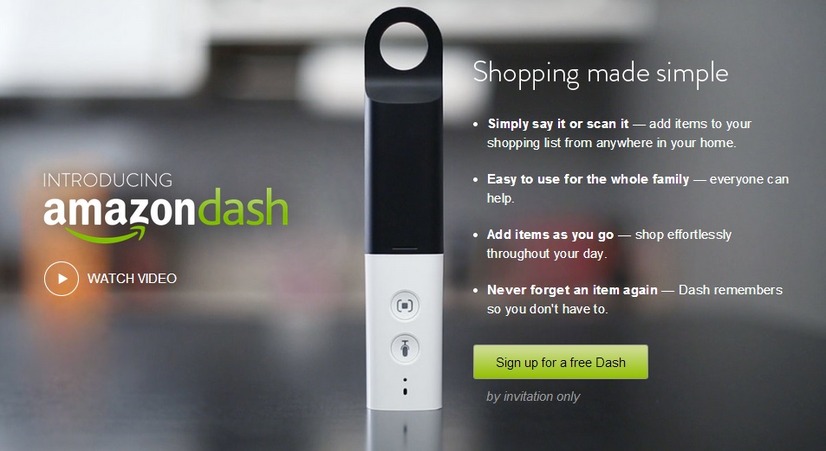 「AmazonFresh」専用デバイス「Amazon Dash」