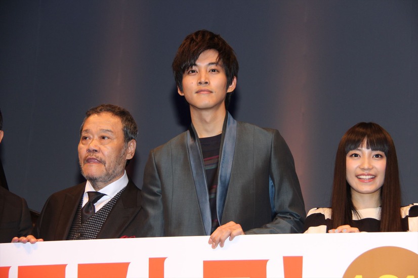 『マエストロ！』出演者（左から）西田敏行、松坂桃李、miwa