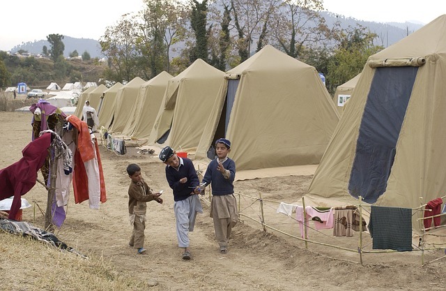 難民キャンプのイメージ