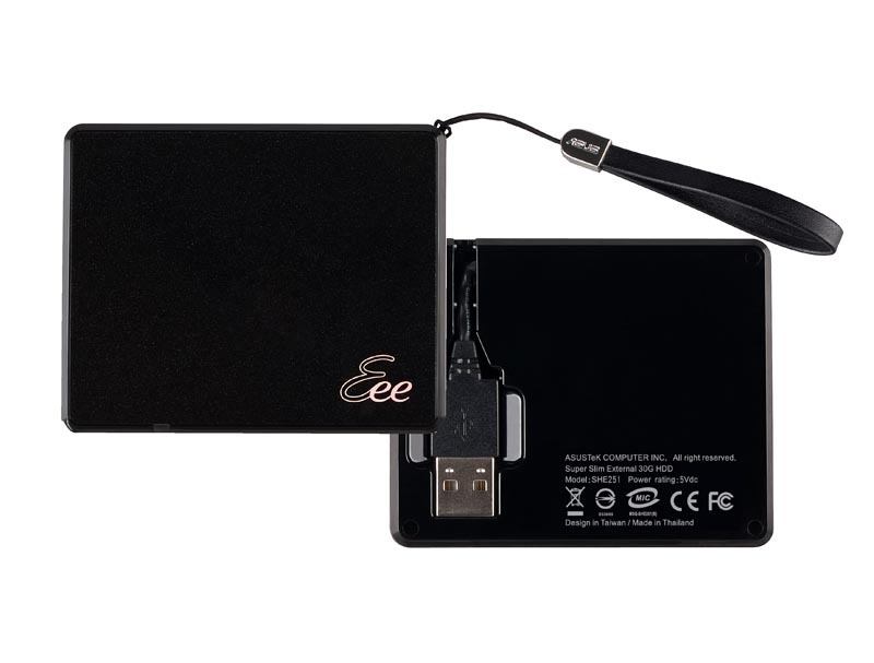 Eee PC 701 SD-Xに標準で持続する外付けHDD（30GB）
