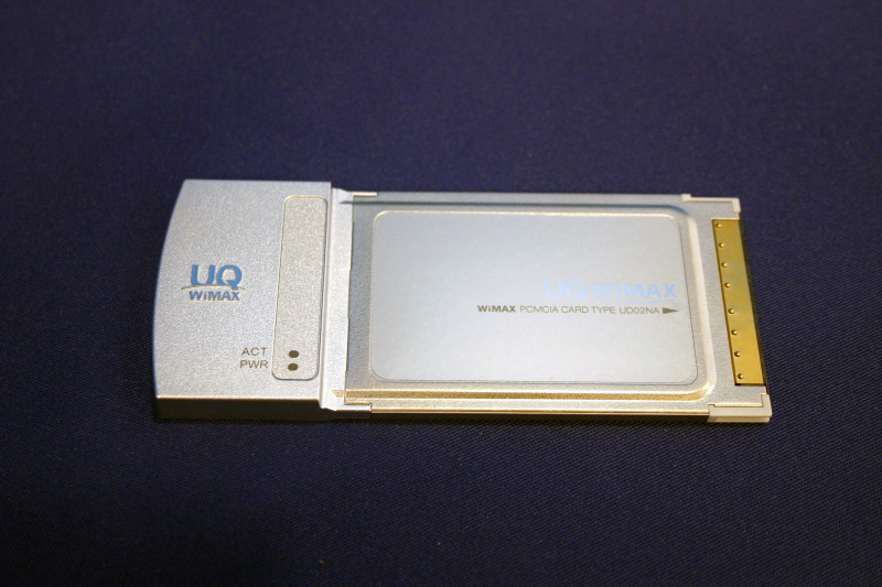 NECアクセステクニカ製のPCMCIAタイプ端末「UD02NA」