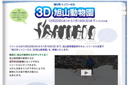 旭山動物園を大画面3Dで楽しむ！ 画像