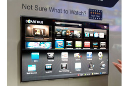 【CES 2011】サムスン、ネット接続・アプリ利用が可能な高機能TV「SMART TV」を展示 画像