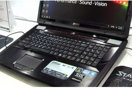 【COMPUTEX TAIPEI 2011（Vol.9）：動画】MSI、ゲーマー向けノートPC「GT780R」を展示 画像