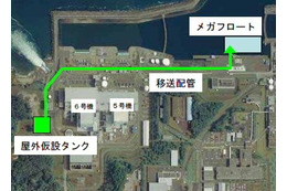 【地震】東京電力、福島第一原発6号機の低レベル滞留水をメガフロートへ 画像