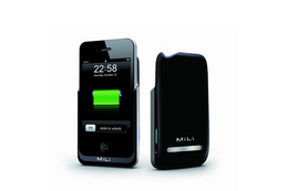 最大約11時間の通話時間延長が可能な充電池を内蔵したiPhone 4S・4用ジャケット 画像
